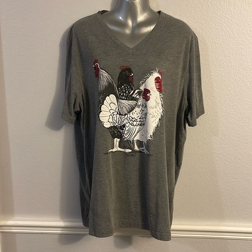 NEW, August Bleu Chicken T-Shirt Size XL